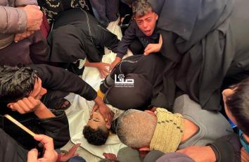 خروقات متواصلة… جانب من وداع الشهيد حسين أبو سبلة الذي استُشهد برصاص الاحتلال في خان يونس