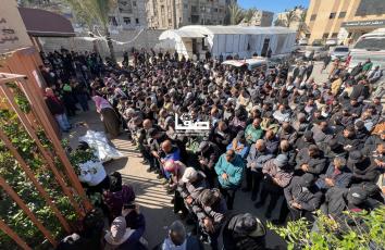  تشييع مدير مباحث شرطة خانيونس المقدم محمود الأسطل في خان يونس