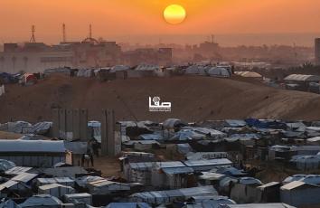 مخيمات النزوح بخان يونس جنوبي قطاع غزة