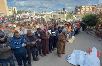 تشييع جثامين شهداء القصف الإسرائيلي على خانيونس جنوبي قطاع غزة