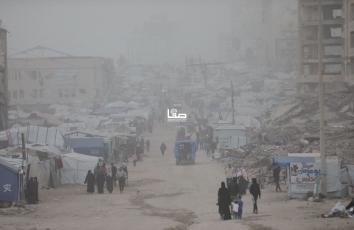 موجة غبار تغطي أجواء غزة