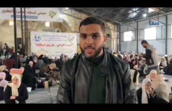 150 حافظًا وحافظة للقرآن الكريم يسردونه في المسجد العمري الكبير بمدينة غزة