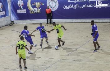 بطولة غزة الرمضانية لكرة القدم في مخيم النصيرات وسط القطاع