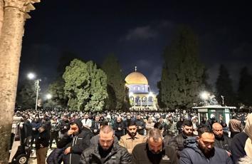 صلاة التراويح في المسجد الأقصى