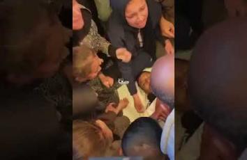 جانب من وداع الشهيد ماهر سمور في مدينة خان يونس جنوبي قطاع غزة