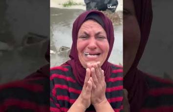 نازحون في غزة يستغيثون بعد غرق خيامهم بمياه الأمطار جراء المنخفض الجوي الأخير