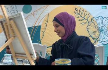 "بيت الفن".. لوحات تحوّل ألم الحرب إلى أمل في مخيم النصيرات وسط قطاع غزة