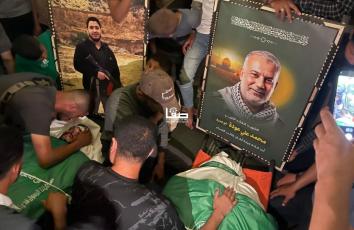 تشييع القيادي في كتائب القسام الشهيد محمد عودة الذي ارتقى برفقة زوجته واثنين من أبنائه