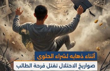 أثناء ذهابه لشراء الحلوى.. صواريخ الاحتلال تقتل فرحة الطالب البريم بالتفوق في التوجيهي