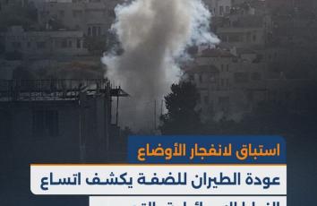 استباق لانفجار الأوضاع.. عودة الطيران للضفة يكشف اتساع النوايا الإسرائيلية بالتصعيد