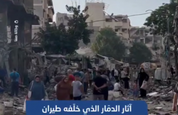 قصف إسرائيلي يدمّر منزلًا يؤوي 60 شخصًا في مخيم الشاطئ غرب غزة