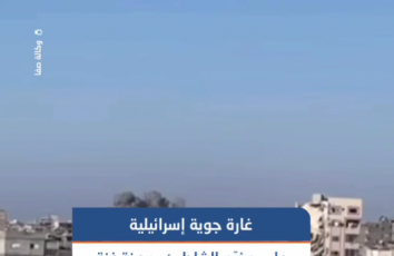 لحظة قصف طائرات الاحتلال على مخيّم الشاطئ غربي مدينة غزة