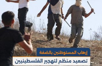 إرهاب المستوطنين بالضفة.. تصعيد منظم لتهجير الفلسطينيين وتكريس الاستيطان