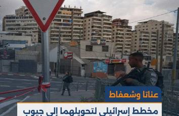 عناتا وشعفاط.. مخطط إسرائيلي لتحويلهما إلى جيوب معزولة وتقييد حركة الأهالي