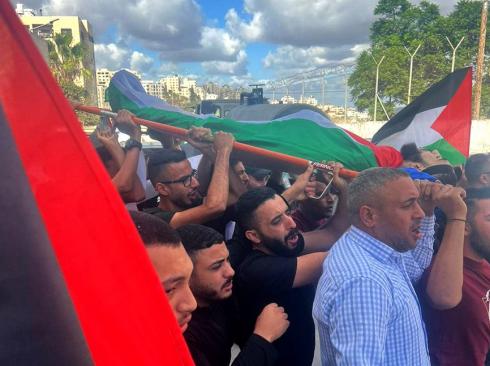 تشييع جثمان الشهيد الطفل يوسف كعابنة جنوب نابلس
