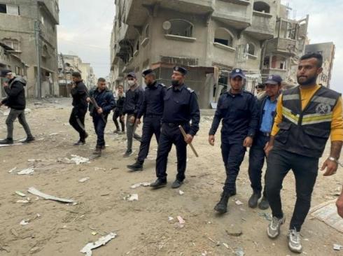الشرطة بغزة توقف مطلقًا للنار خارج إطار القانون