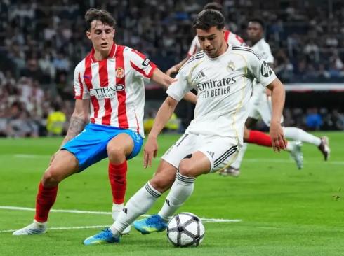 جانب من مباراة الريال وجيرونا