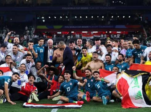 فرحة المنتخب العراقي بالتأهل