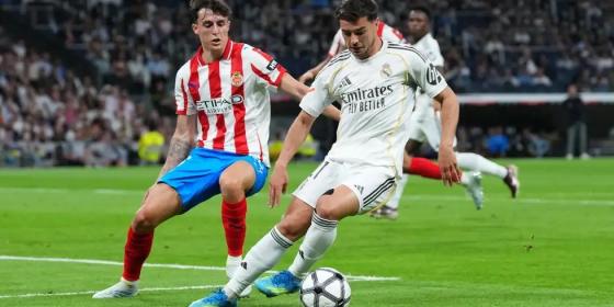 جانب من مباراة الريال وجيرونا