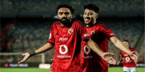 حسين الشحات سجل هدفين في اللقاء