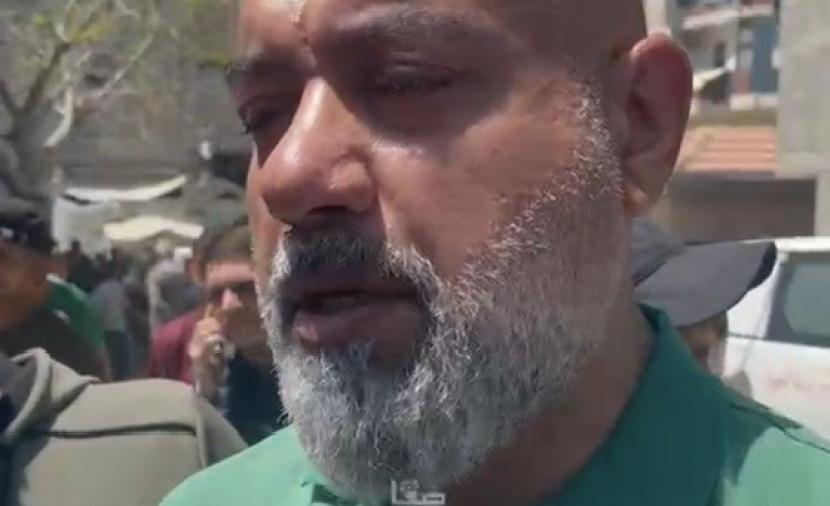 عفانة لـ"صفا": الاحتلال قتل المسعف "صقر" متعمدًا خلال عمله وسيختلق رواية كاذبة كعادته