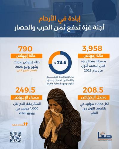 إبادة في الأرحام.. أجنة غزة تدفع ثمن الحرب والحصار